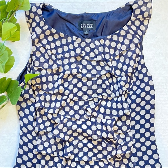 Polka dots Dress | Adrianna Papell - Picture 9 of 9